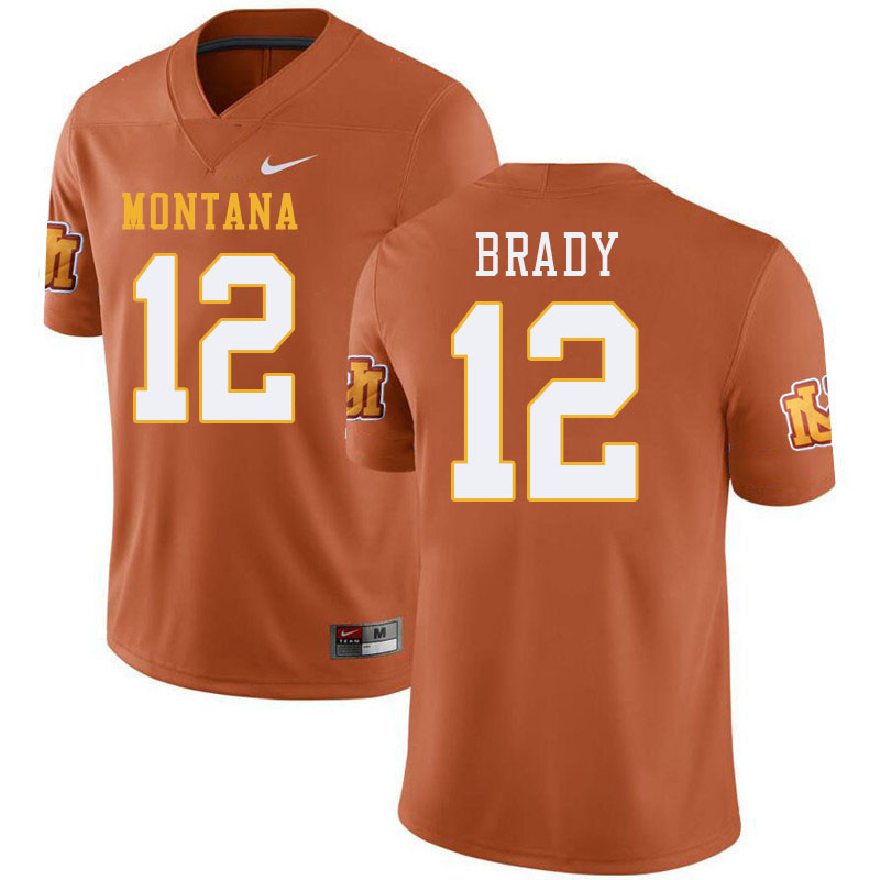 Montana Grizzlies #12 Elijah Brady College Football Jerseys Stitched Sale-Throwback